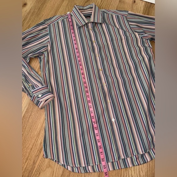 Vintage Gitman Bros USA Made Collared Button Down Shirt 100% Cotton Sz Large - Picture 7 of 13